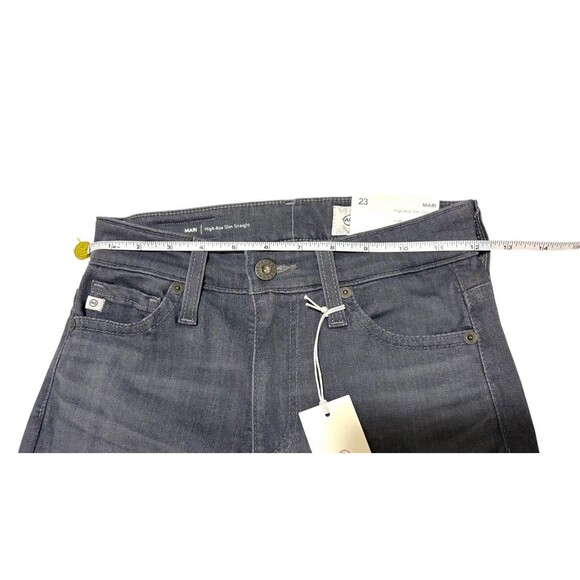 AG Women's Mari High-Rise Slim Straight Leg Jean Gray Size 23 NWT - Picture 3 of 11